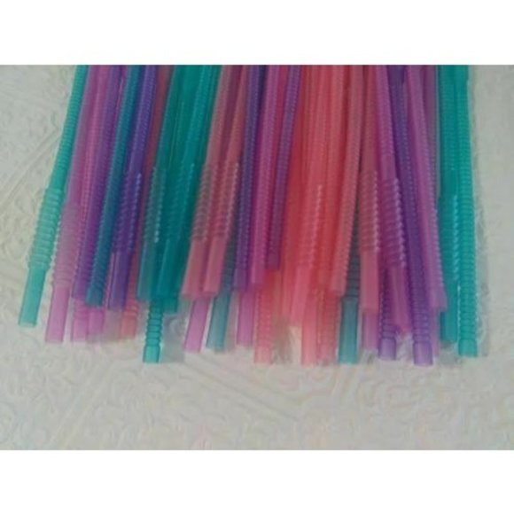 Craft 12” Straws 40 Clear Solid Colors Plastic Acrylic Bracelet Making Unused - Picture 3 of 4